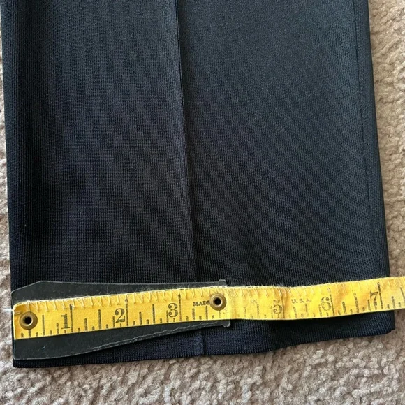 MING WANG Knit Straight-Leg Sz M Black Pull-On Pants Elastic Waistband - Picture 7 of 8